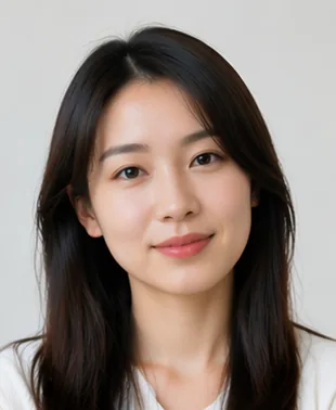 Example portrait with AI age estimation result